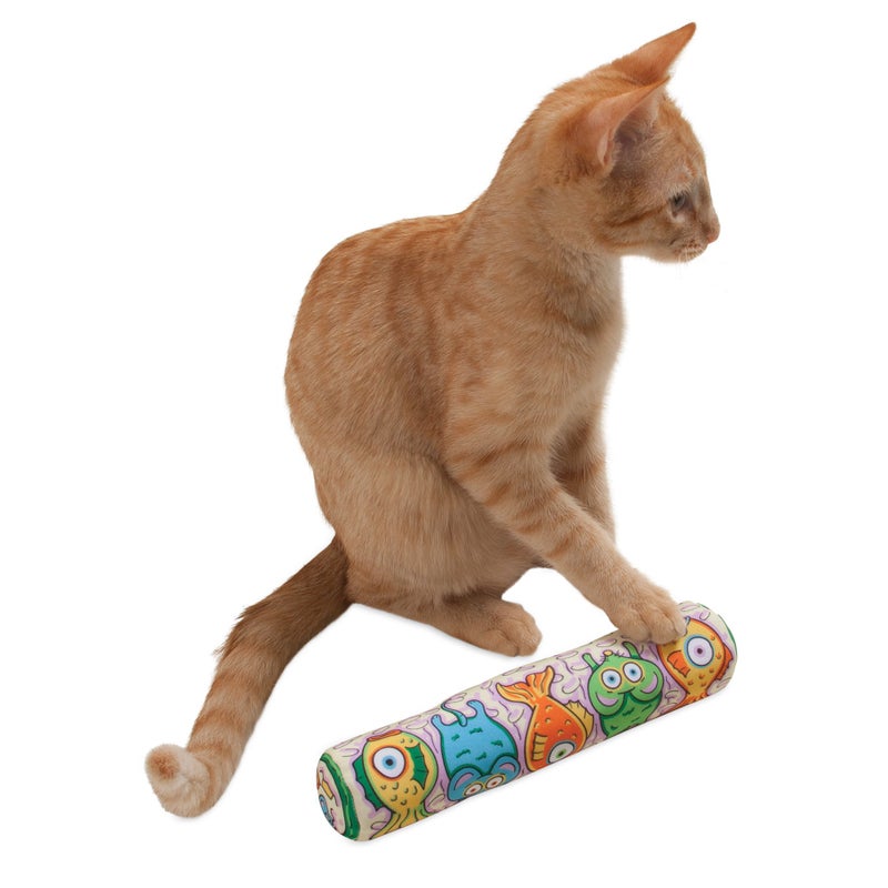 Fat Cat Fat Cat Kitty Kickz Gold Fish Roll Toy - Image 2
